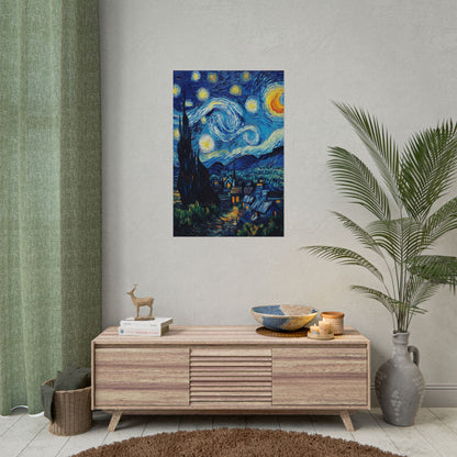 Van Gogh Inspired Starry Night Poster Timeless Masterpiece (1002)