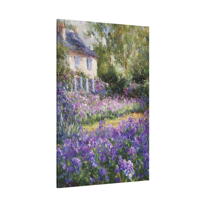 Claude Monet-Inspired Garden Canvas – Impressionist Floral Landscape Art