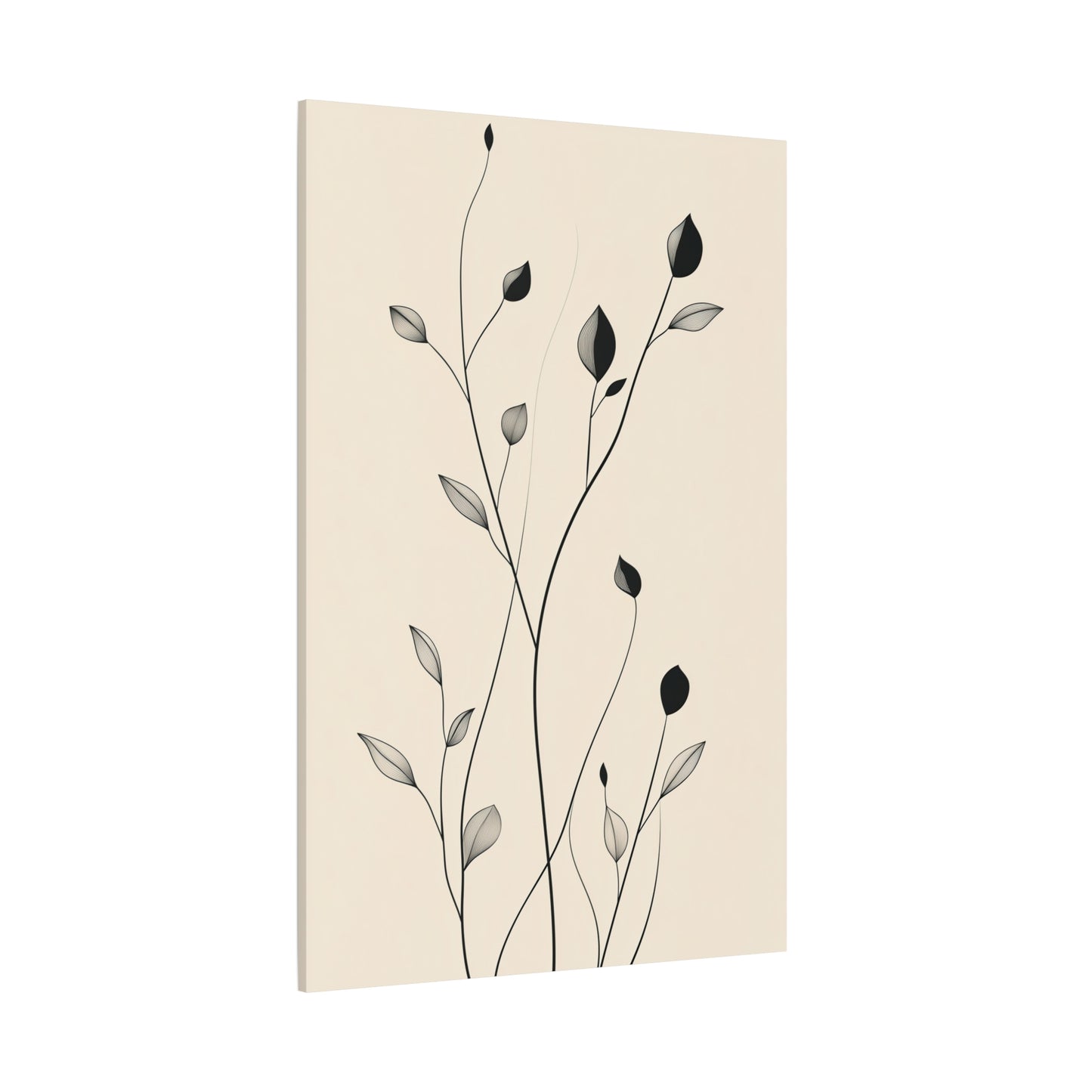 Minimalist Botanical Line Art Canvas – Elegant Nature-Inspired Wall Decor (30001)