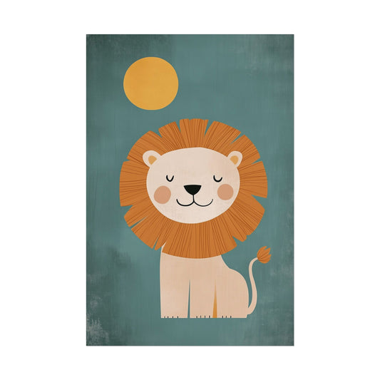 Kids Wall Art Poster Serene Lion (20030)