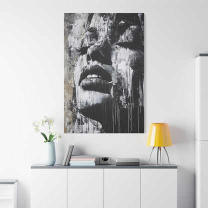 Street Art Black and White Canvas – Bold Modern Wall Street Art Print