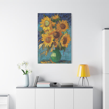 Van Gogh Inspired Sunflowers Canvas Timeless Floral Masterpiece (1001)