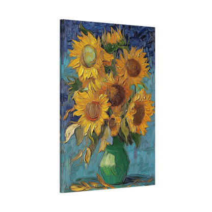 Van Gogh Inspired Sunflowers Canvas Timeless Floral Masterpiece (1001)