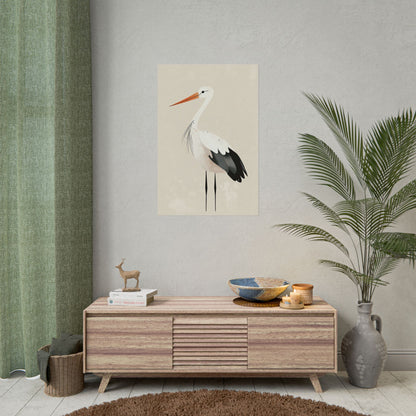 Kids Wall Art Poster Stork Serenity (20031)