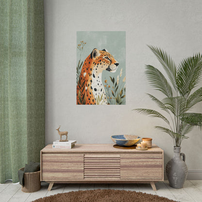 Boho Wall Art Poster Leopard Serenity (20042)