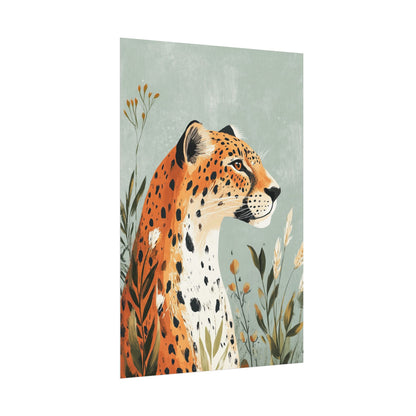 Boho Wall Art Poster Leopard Serenity (20042)