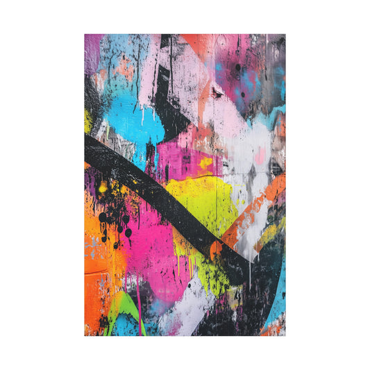 Modern Street Art Canvas – Bold Urban Wall Street Art Print