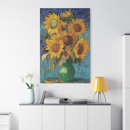 Van Gogh Inspired Sunflowers Canvas Timeless Floral Masterpiece (1001)