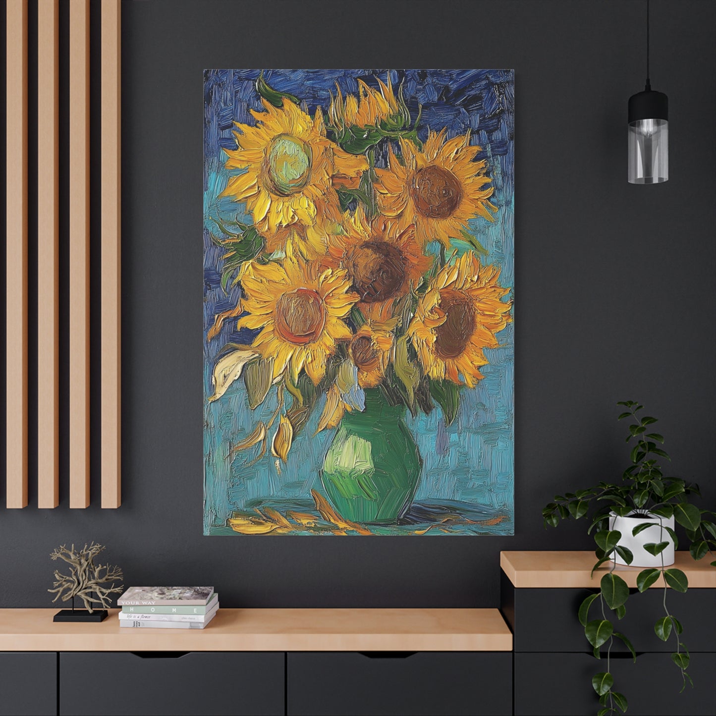 Van Gogh Inspired Sunflowers Canvas Timeless Floral Masterpiece (1001)