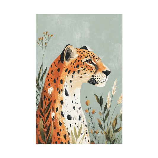 Boho Wall Art Poster Leopard Serenity (20042)