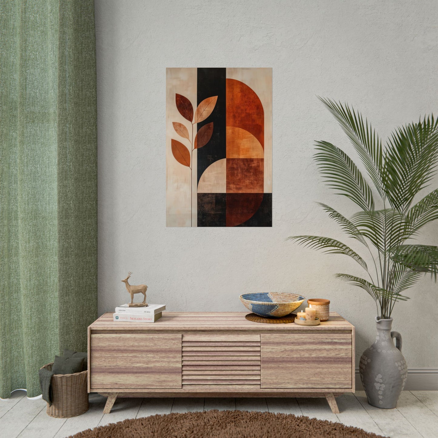 Mid Century Modern Wall Art Poster Autumn's Harmony - Four Seasons '25 (20046)