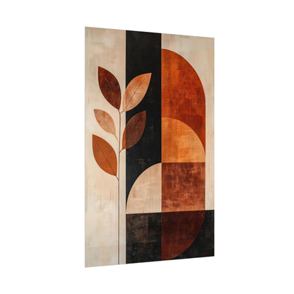 Mid Century Modern Wall Art Poster Autumn's Harmony - Four Seasons '25 (20046)