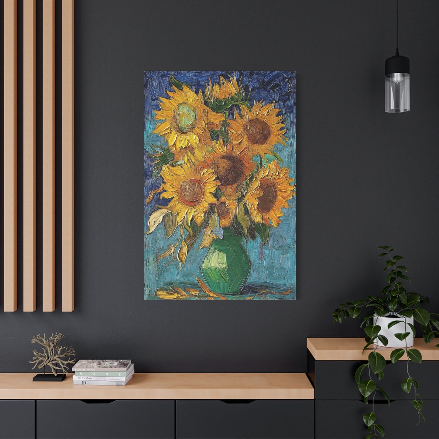 Van Gogh Inspired Sunflowers Canvas Timeless Floral Masterpiece (1001)